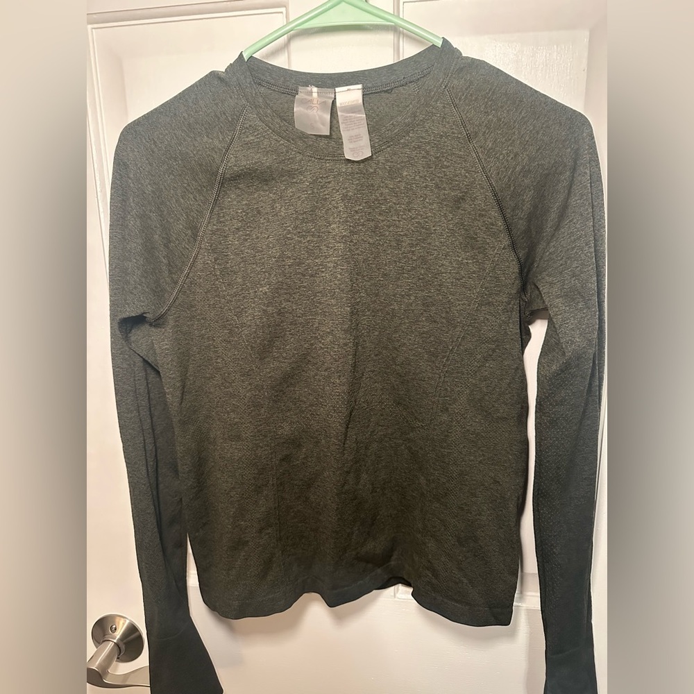 CALIA by Carrie Underwood Long Sleeve Tee - Dark Gray